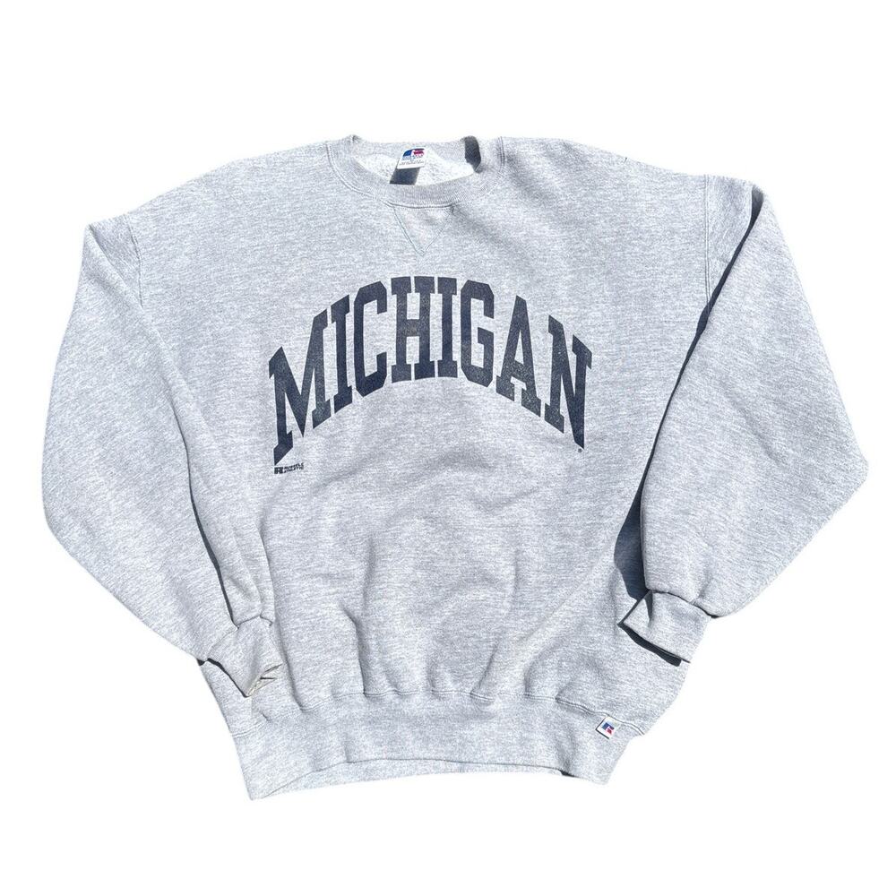 Men's 90s Russell Athletic University of Michigan Crewneck Sweater